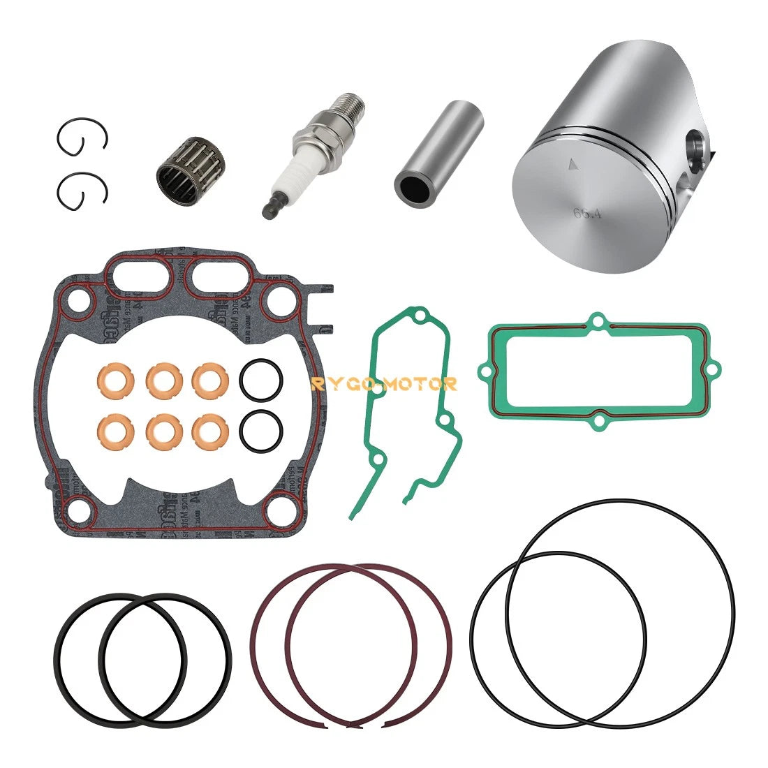 Top End Rebuild Kit 66.4mm Gasket & Piston for Yamaha YZ250X (2005–2024)