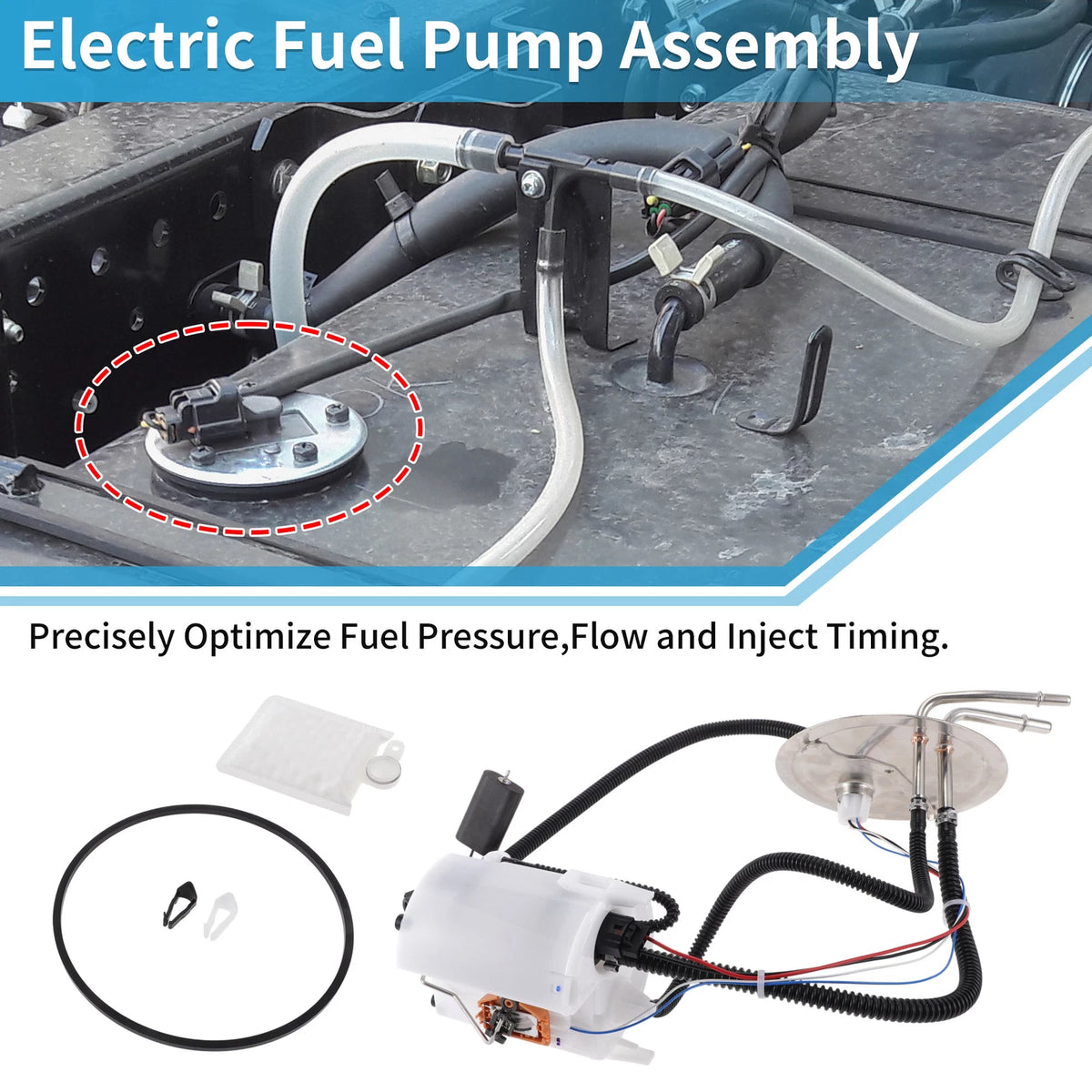 Electric Fuel Pump Assembly for Ford F-250 Super Duty (1999-2004)
