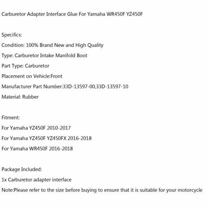 Intake Manifold Link Rubber for Yamaha YZ450FX YZ450F (2010-2018)