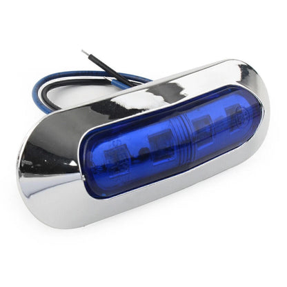 4 x LED Side Clearance Marker Lights for Car Truck Trailer Pickup 12V 24V