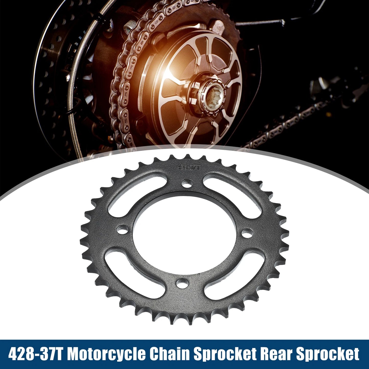 37-Tooth 76mm Motorcycle Chain Sprocket Rear Sprocket for Dirt Bike