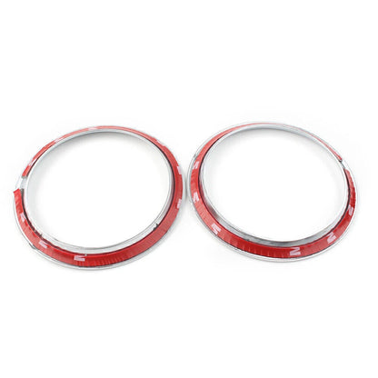 2 x Chrome ABS Front Console Cup Holder Trims for Toyota Sienta (2016-2018)