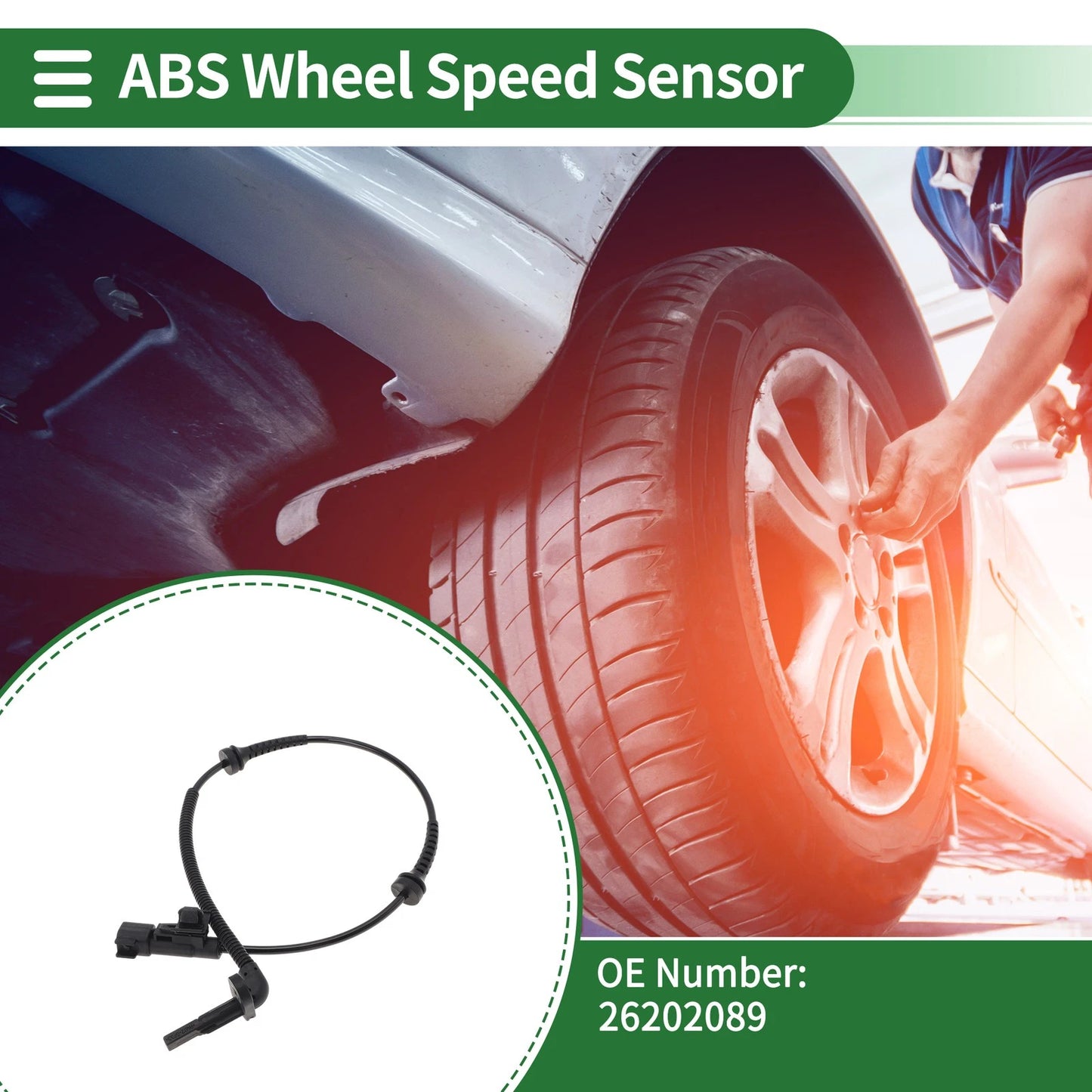 ABS Wheel Speed Sensor Rear Left for Buick Cavalier (2017–2021)