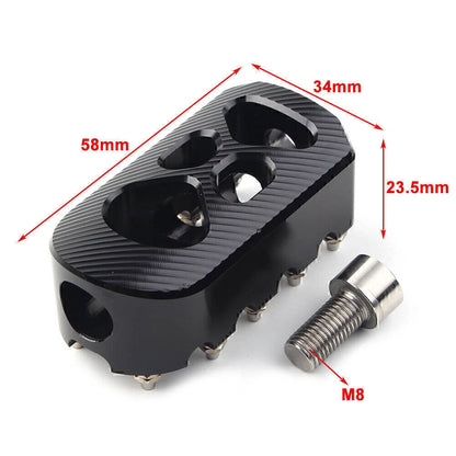 Universal Chrome Anti-Skid Gear Brake Shift Peg Pedals for Harley