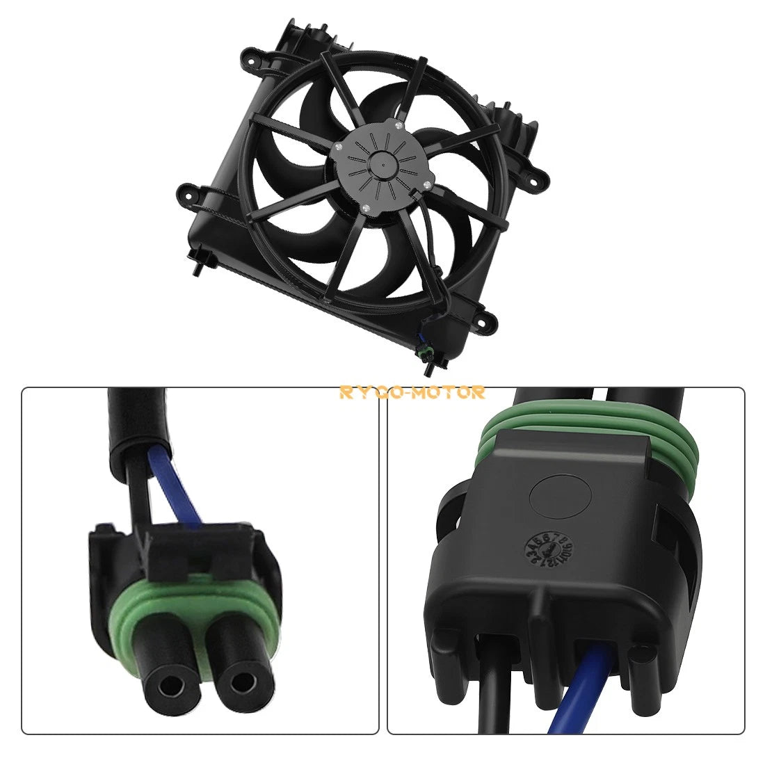 Radiator Cooling Fan Kit for Polaris Ranger 570 900 1000 Crew XP Diesel