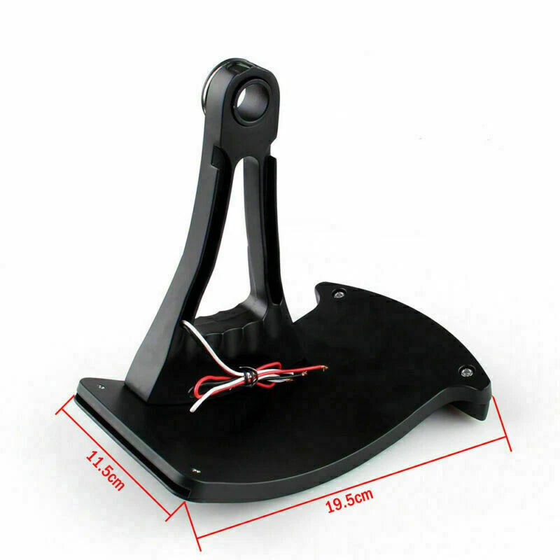Black Billet License Plate Bracket for Bobber F2