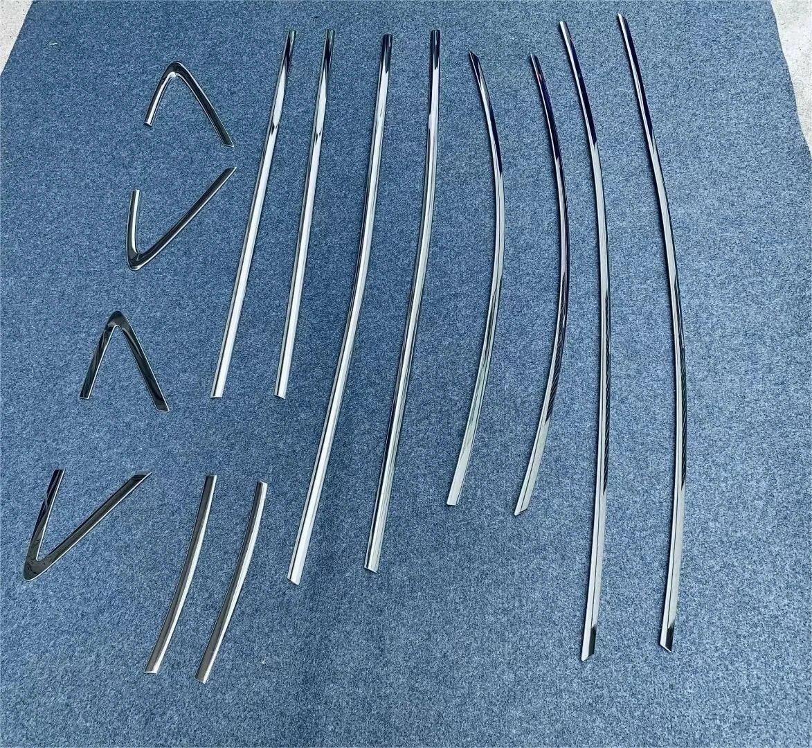 Steel Window Side Molding Trim Covers for 2023-2024 Toyota Prius 14 x Pieces