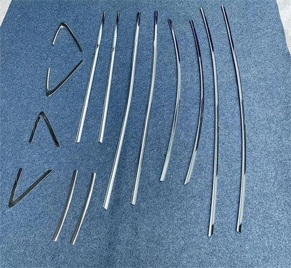 Steel Window Side Molding Trim Covers for 2023-2024 Toyota Prius 14 x Pieces