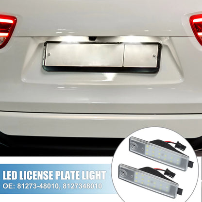 White LED License Plate Lights for Toyota RAV4 (2010-2014)