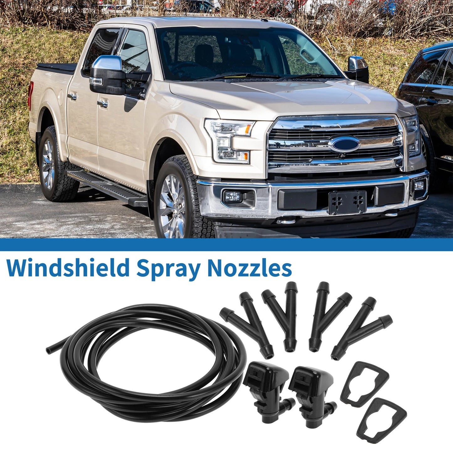 Front Windshield Washer Nozzles Set for Jeep Grand Cherokee (2011-2021)