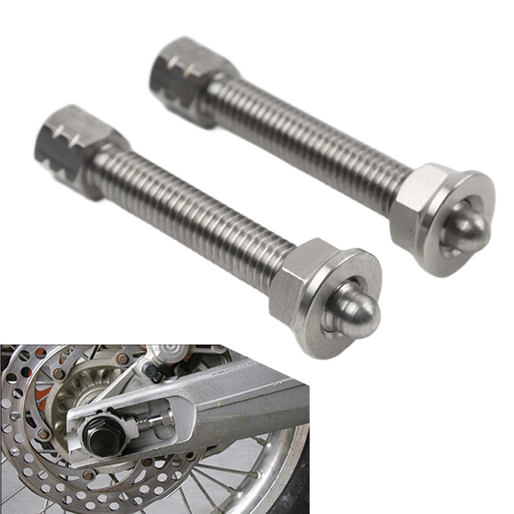 Stainless Steel Chain Adjuster Bolts for Yamaha Honda WR YZ YZF (1985-2023)
