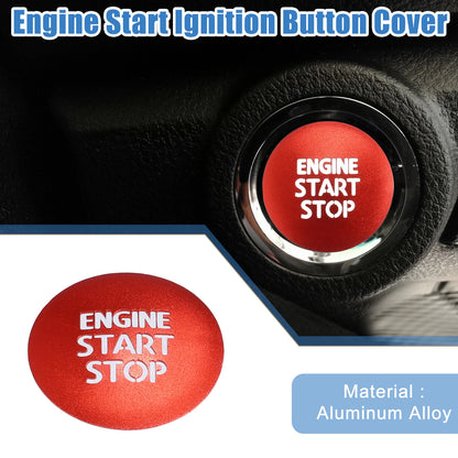 Red Engine Start Stop Ignition Button Cover for Toyota Tacoma (2016-2021)