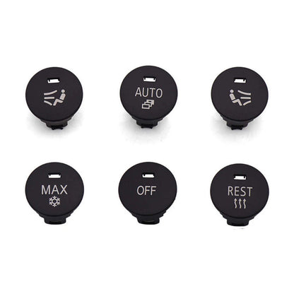 1 Set A/C Panel Switch Button Cover for BMW 5 Series E63 E60 E64 (2003–2010)