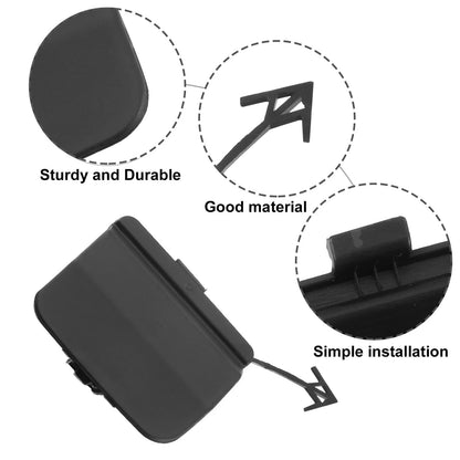 1 x Rear Bumper Tow Hook Cover Towing Eye Cap Fit for Chevrolet Cruze Black