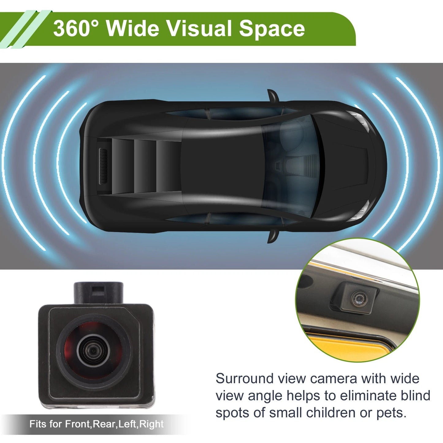 360 Degree Surround View Camera for BMW 5 6 7 M5 X3 X4 G01 G02 G11 G12 G30 (2017-2023)