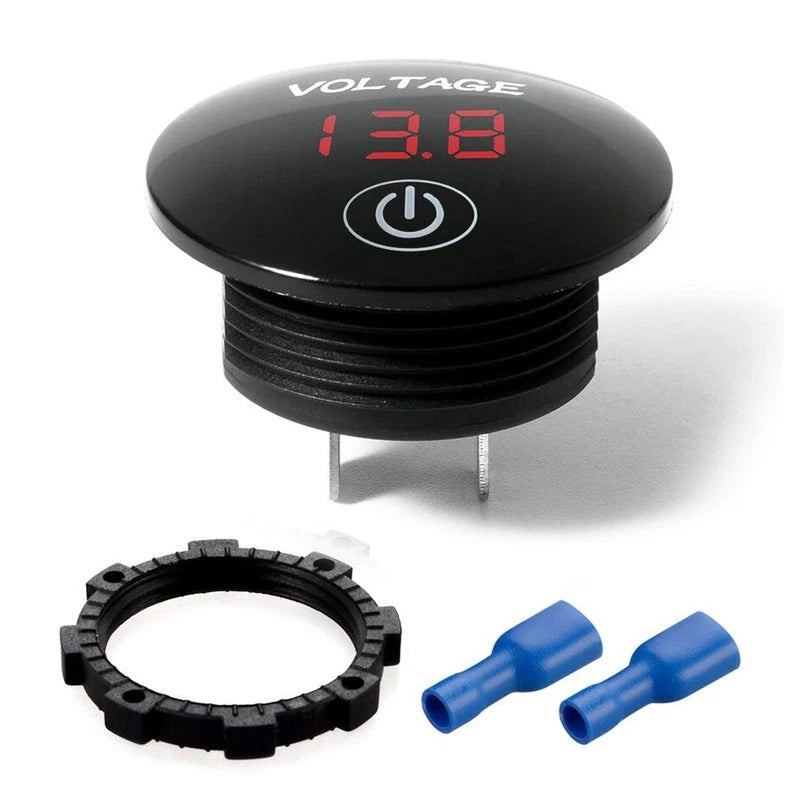 1x Touchscreen Digital LED Voltmeter Gauge for Car Panel Meter