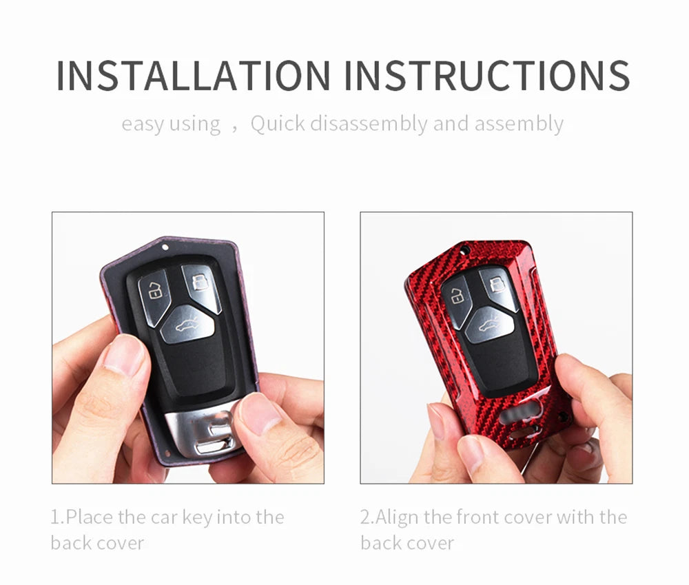 Key Case FOB Cover for Audi A3 A4 A5 A7 Q5 (2017 - Present)
