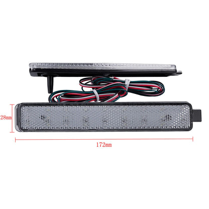 Clear 2-Color LED Rear Bumper Reflector Light for Cadillac CTS Torrent