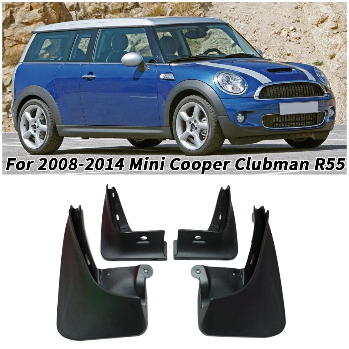 Mud Flaps Guards Mudguards Fender for Mini Cooper Clubman (2008–2014)