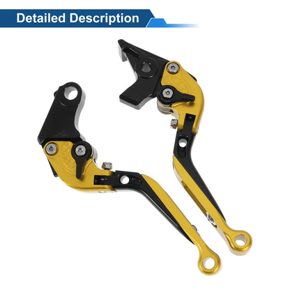 Adjustable Brake Clutch Levers for Honda X11 (1999-2002) Gold Black