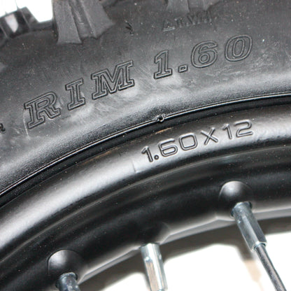 15mm 70/100-12 Front Wheel Rim Knobby Tyre for PIT PRO Dirt Bike