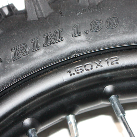 15mm 70/100-12 Front Wheel Rim Knobby Tyre for PIT PRO Dirt Bike