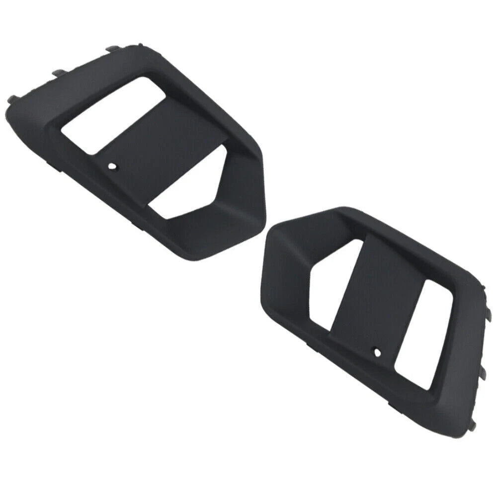 Matte Black Front Bumper Fog Light Covers for Ford Focus RS (2016-2018) 2x