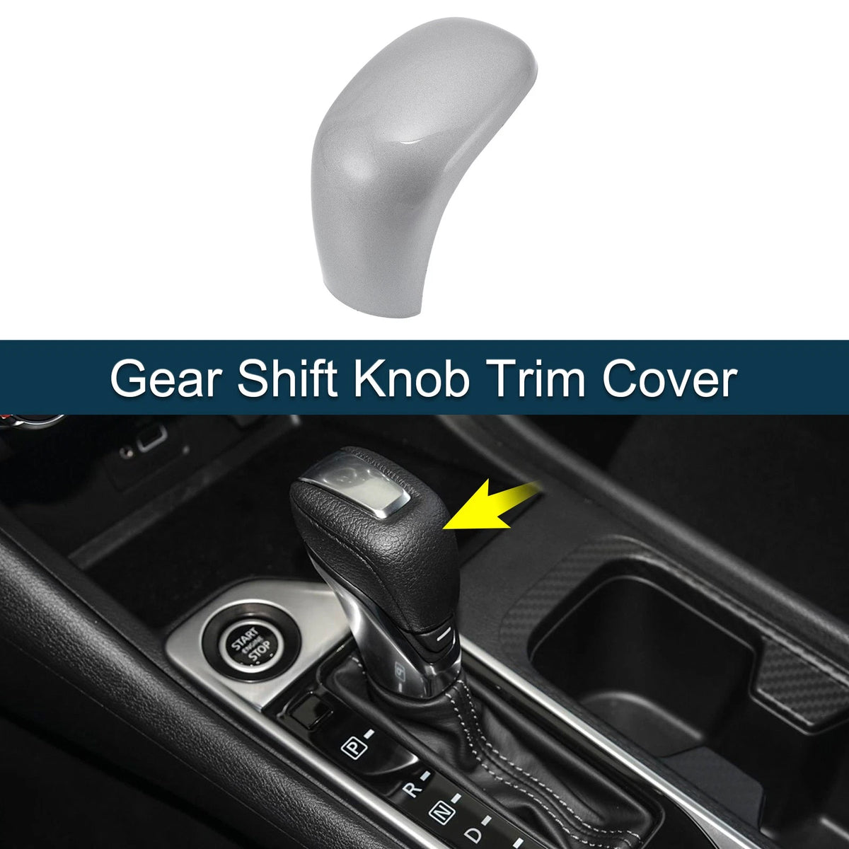 ABS Gear Shift Knob Cover for Nissan Sentra, Altima, Versa (2020-2024)