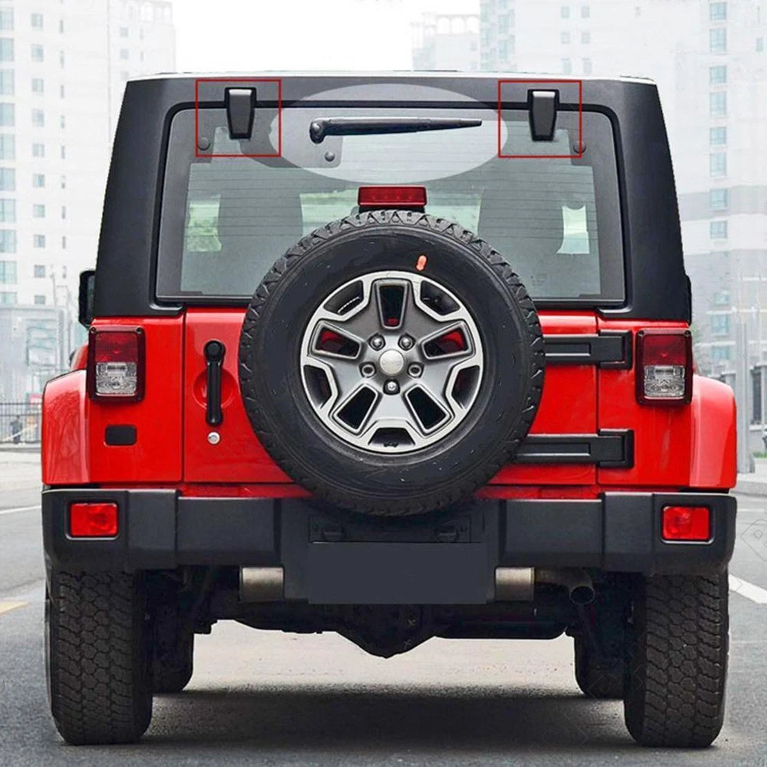 Rear Door Hinge Cover Trim for Jeep Wrangler JK JKU (2007-2018)