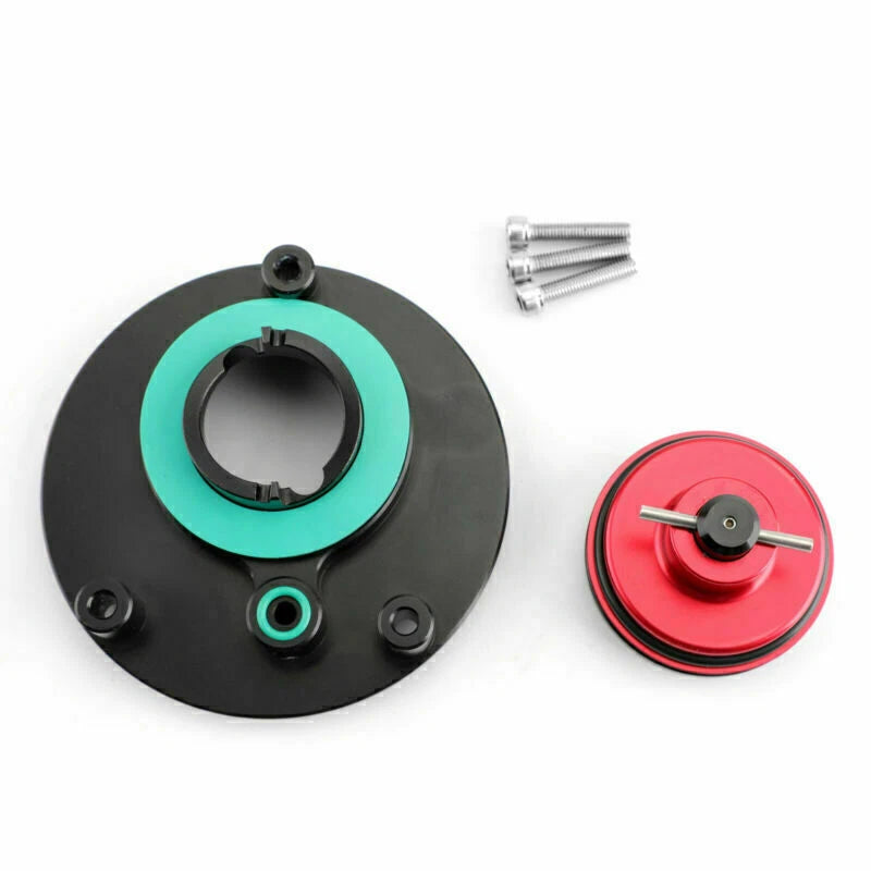 Keyless Fuel Cap Red for Yamaha FZ1 FZ6 FAZER FZ8 MT-03 MT-09 (2011-2016)