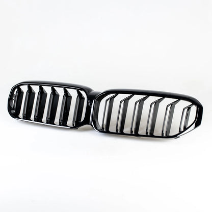 Glossy Black Double Rib Grille for BMW G30 G31 (2021-2023)