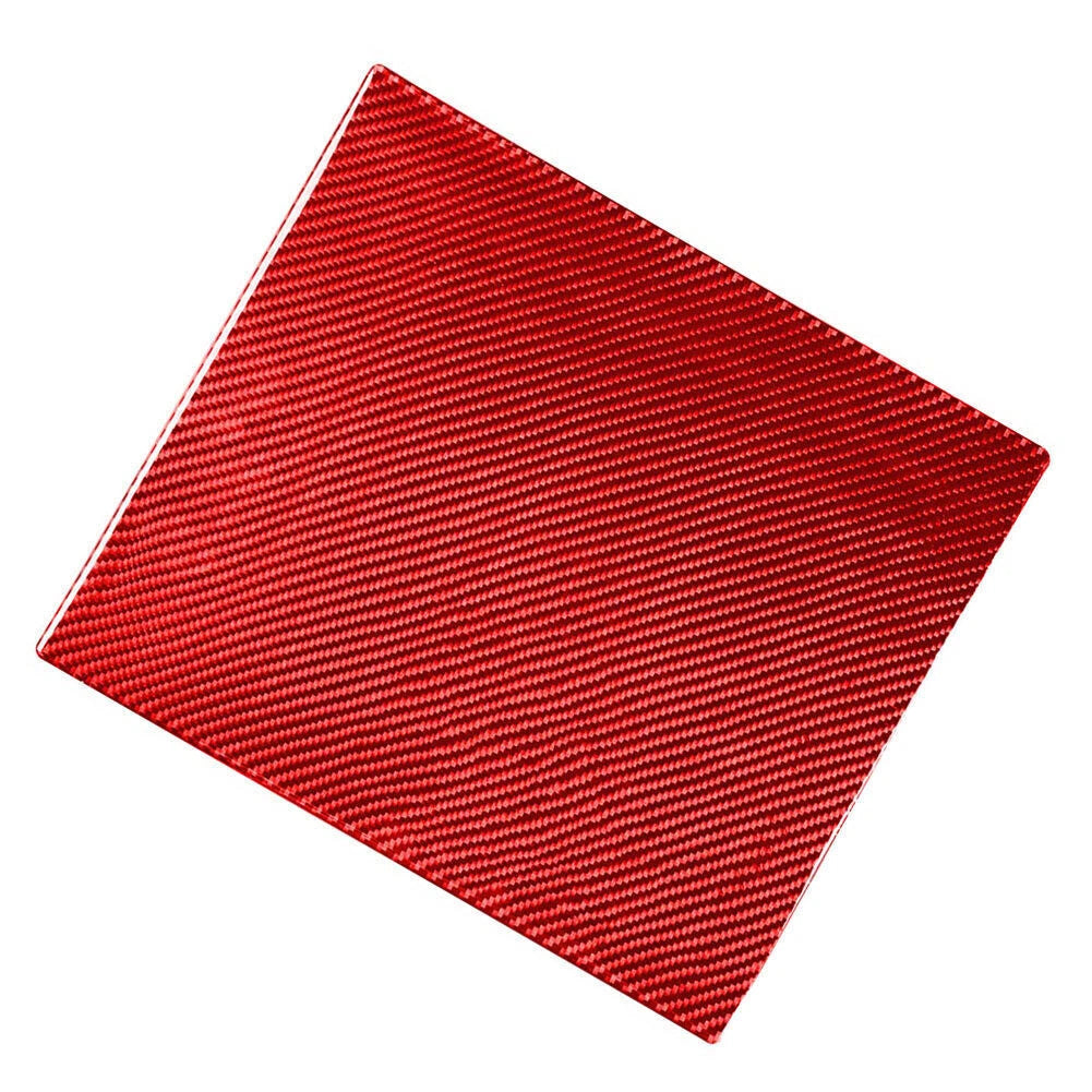 Carbon Fiber Red Rear Seat Anti-Kick Panel Trim for Toyota Tundra (2014-2021)