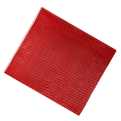 Carbon Fiber Red Rear Seat Anti-Kick Panel Trim for Toyota Tundra (2014-2021)