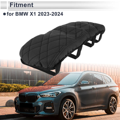Car Center Console Cover for BMW X1 2023-2024 Black 1 x Piece