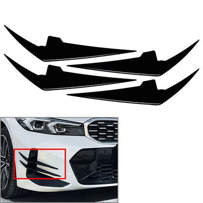 4 x Front Bumper Side Spoiler Splitter for BMW 3 Series G20 G21 M Sport (2023)