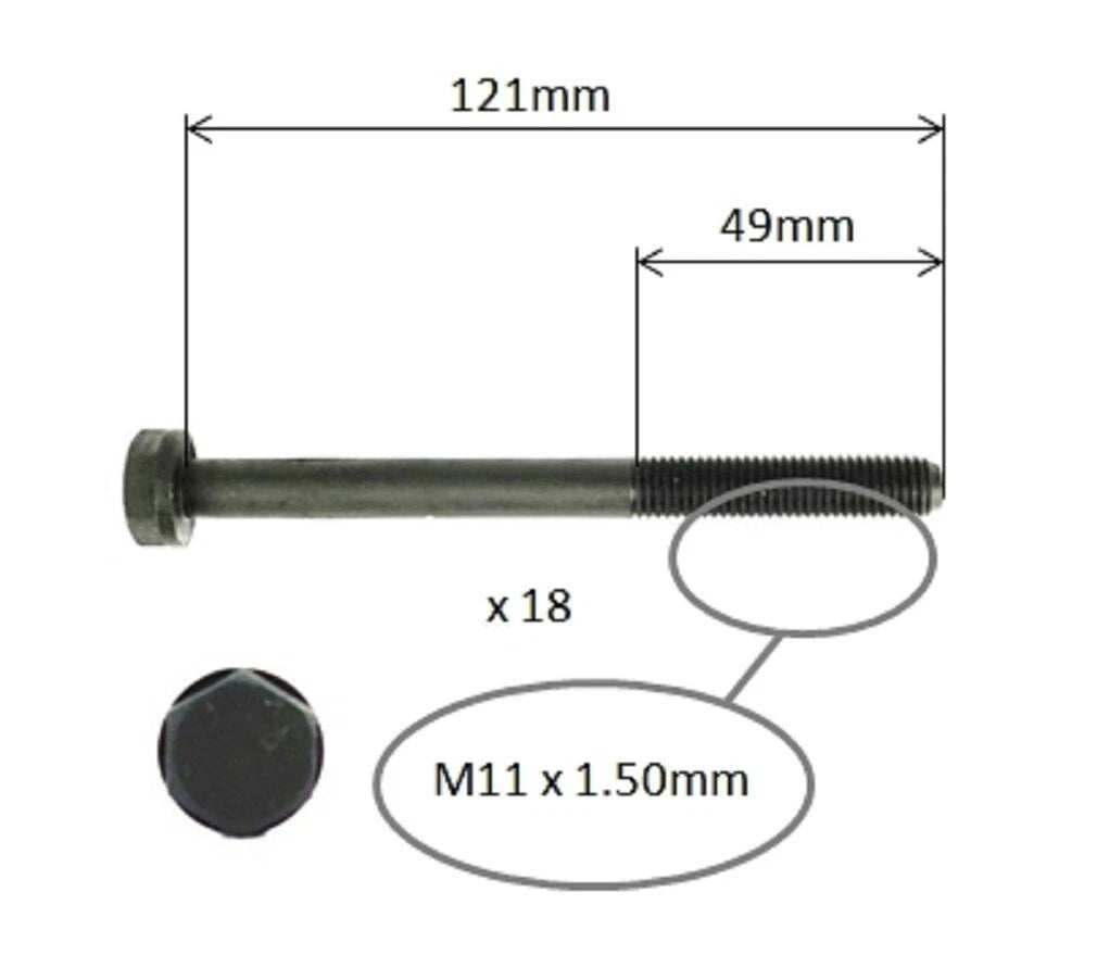 Head Gasket + Head Bolts for Isuzu NKR200 (2003–2008)