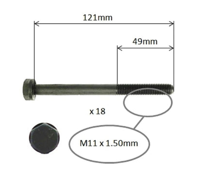 Head Gasket + Head Bolts for Isuzu NKR200 (2003–2008)