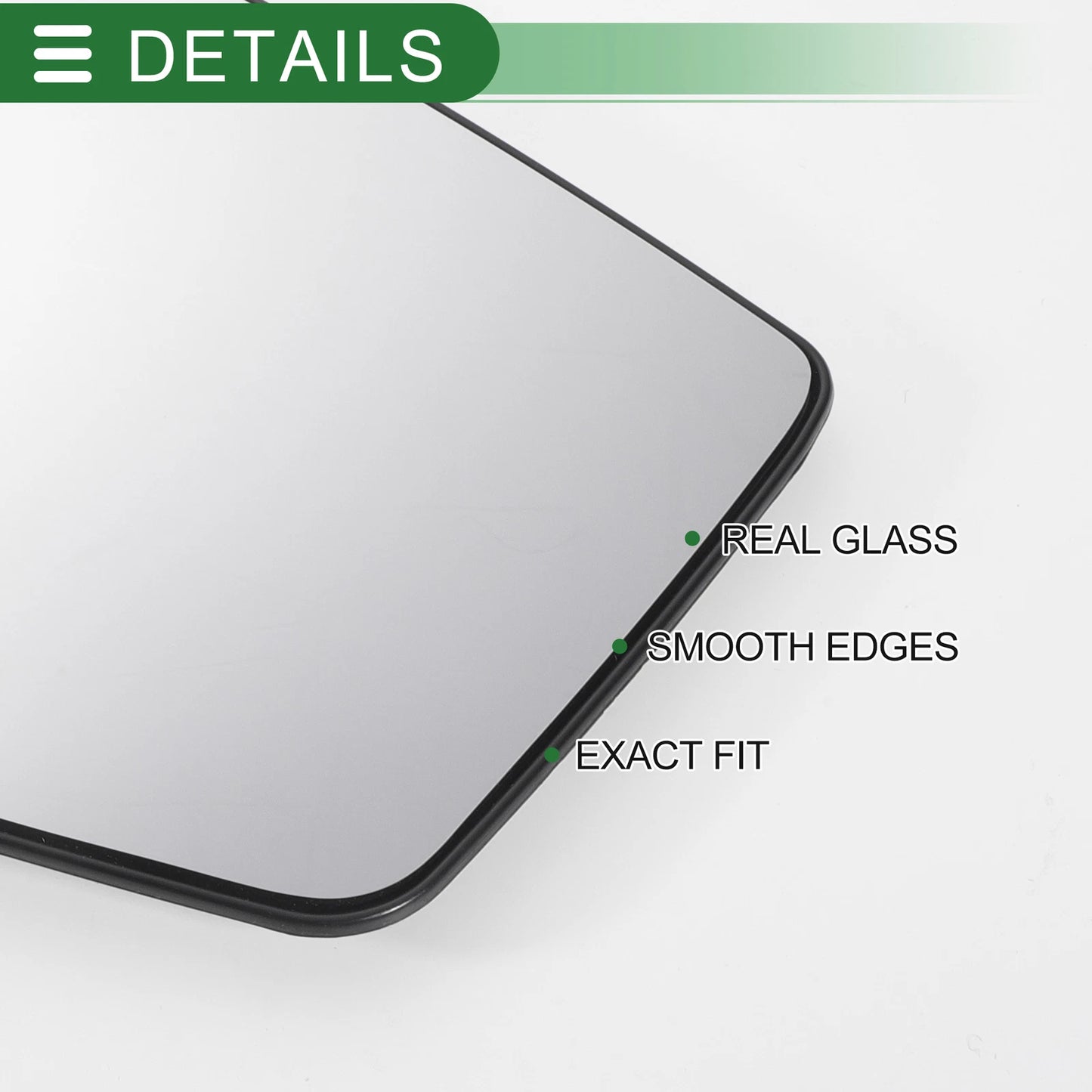 Right Side White Mirror Glass with Back Convex for Ford Tourneo