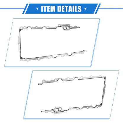 Oil Pan Gasket for Chrysler Durable Metal Silver Tone (2005-2009)