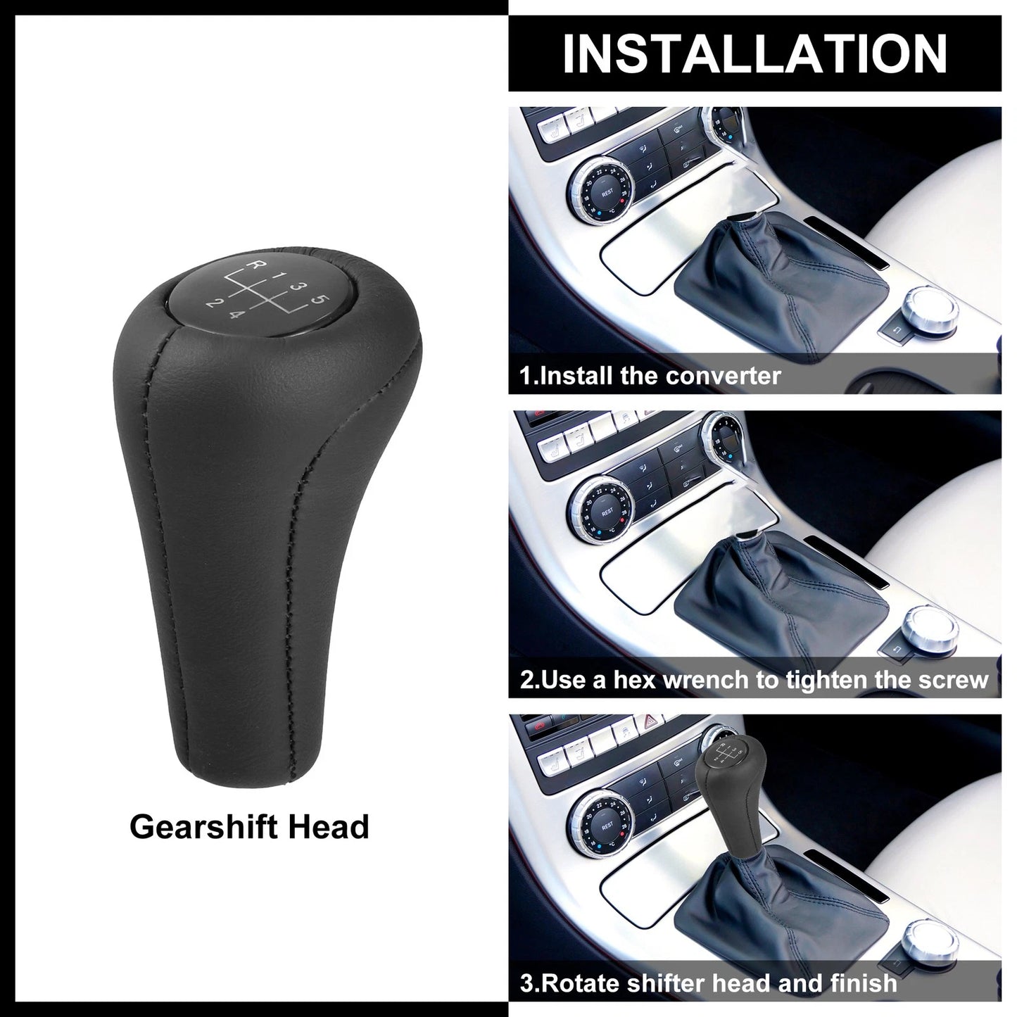 5 Speed Gear Shift Knob for BMW M3 M5 M6 E21 E30 E36 E46 (1992-2013)