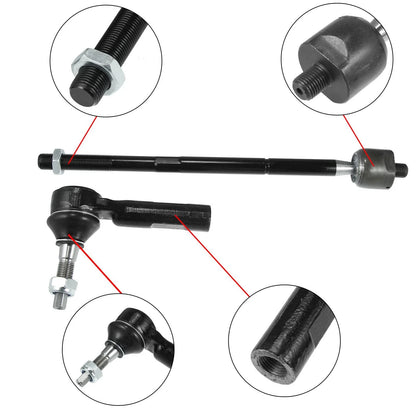 4 x Front Inner Outer Tie Rods for Dodge Challenger Charger (2011-2019)