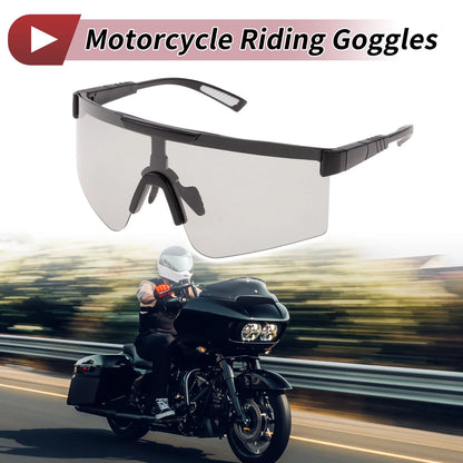 Goggles Light Gray Lens Black Frame Tri-acetel Cellulose for Motorcycle