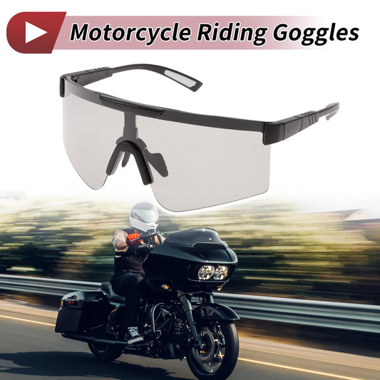 Goggles Light Gray Lens Black Frame Tri-acetel Cellulose for Motorcycle