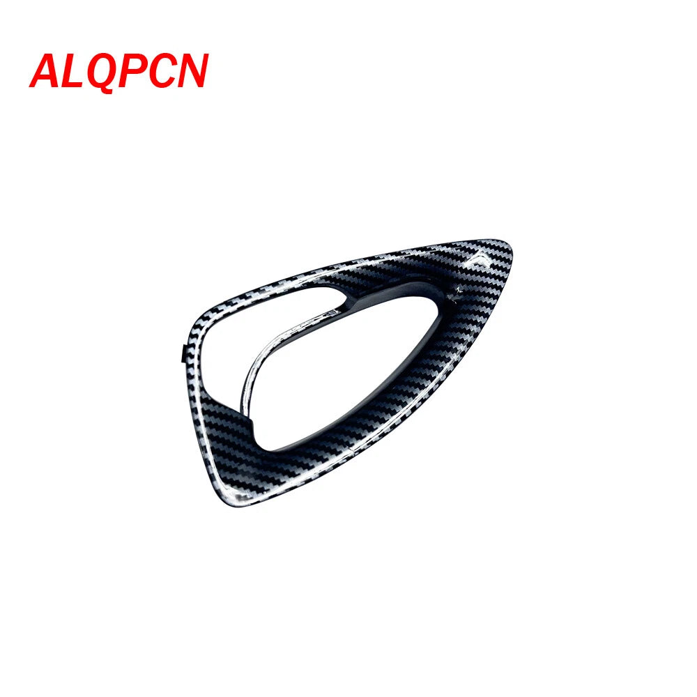 1 Pair Carbon Fibre Steering Wheel Cover Trim for Hyundai i45 Sonata (2011-14)