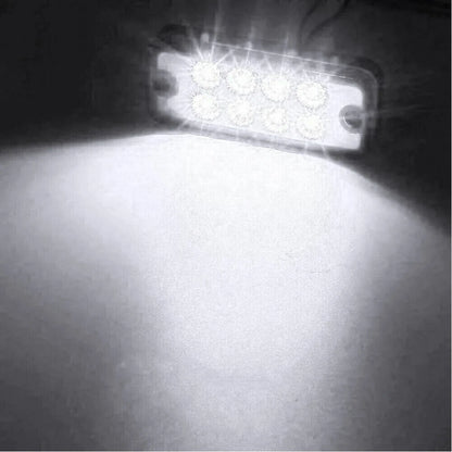 12V LED White Side Marker Lights for Truck Lorry Van Bus