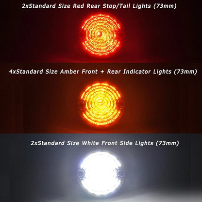 8pcs LED Light Upgrade Kit for Land Rover Defender 90/110 (1983-2016)