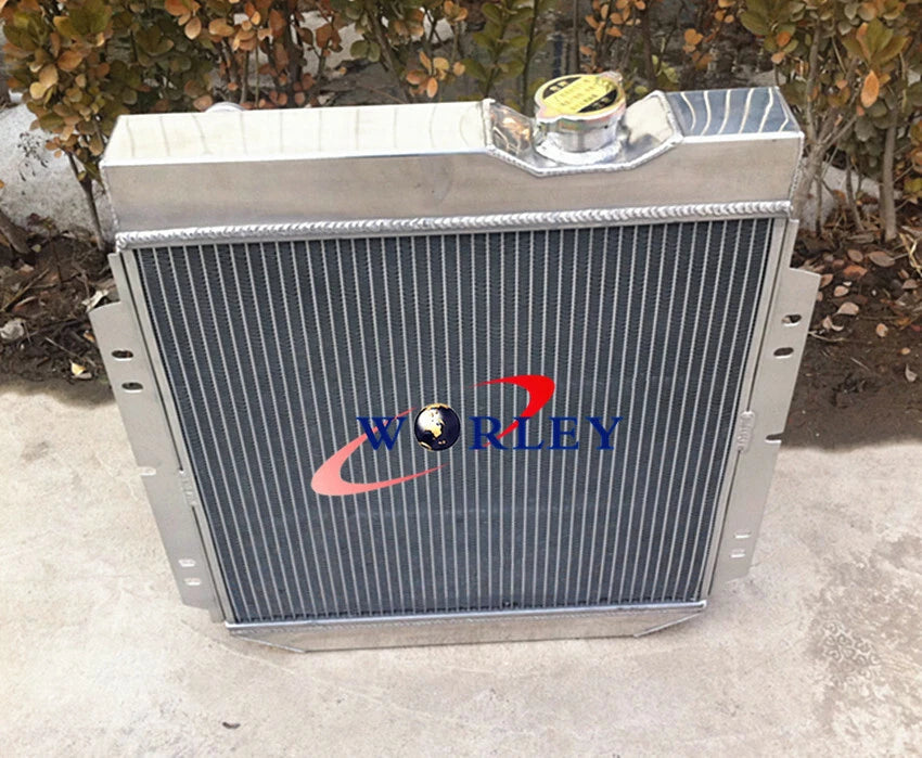 3 Row Aluminum Radiator + Fan for 1964-1966 Ford Mustang, Mercury Comet