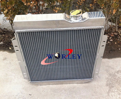 3 Row Aluminum Radiator + Fan for 1964-1966 Ford Mustang, Mercury Comet