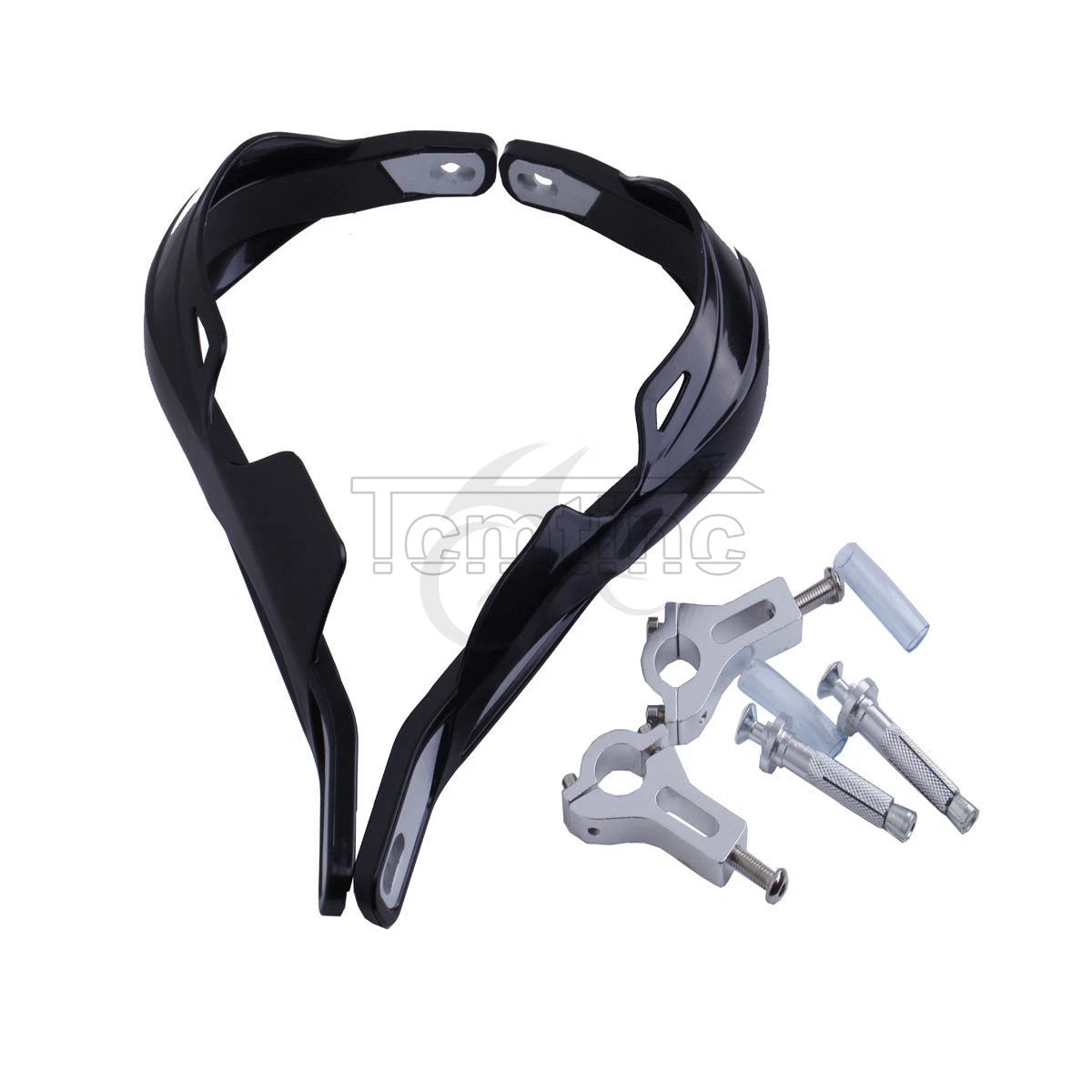 7/8" Black Brush Hand Guards for Honda Yamaha Suzuki Kawasaki Dirt Bikes ATV