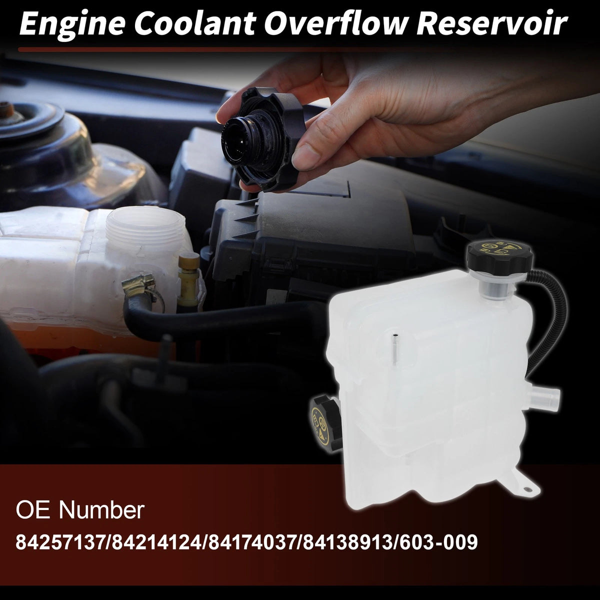 Coolant Expansion Reservoir Tank for Chevy Silverado 2500HD 3500HD